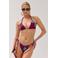 HARPER & YVE reversible strik brazilian bikinibroekje Lina donkerrood/turquoise