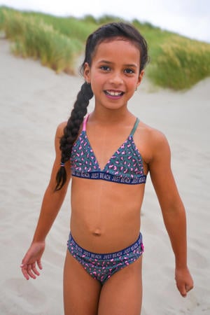 triangel bikini Bali groen/lichtroze
