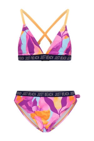 triangel bikini Bali roze/paars/oranje