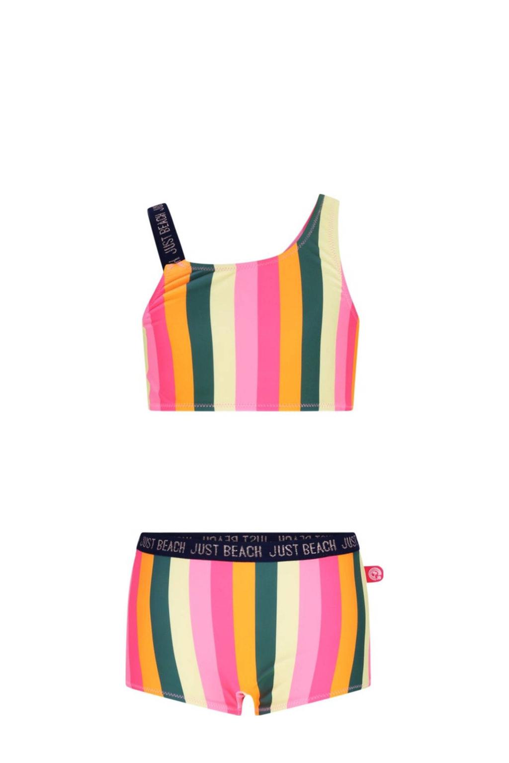 Just Beach crop bikini Tanzania oranje/groen/geel