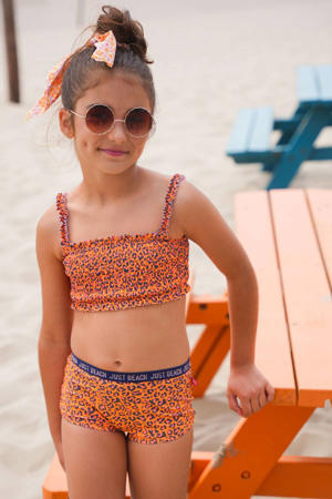 crop bikini Zanzibar oranje/zwart