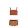 Just Beach crop bikini Zanzibar oranje/zwart