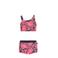 Just Beach crop bikini Tanzania fuchsia/groen