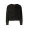 Expresso gebreid vest zwart met glitter