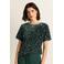 Expresso glitter top donkergroen met pailletten