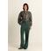 Expresso wide leg high waist pantalon donkergroen
