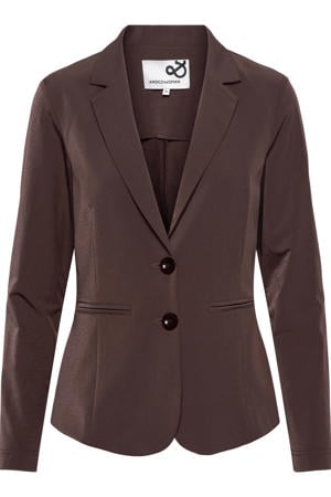 regular blazer donkerbruin