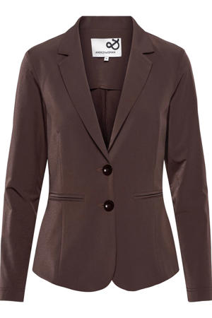 regular blazer donkerbruin
