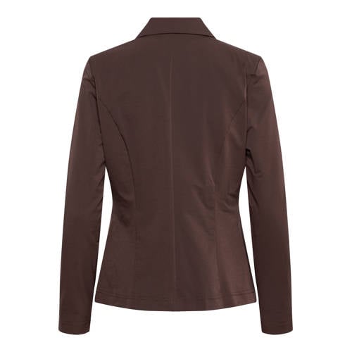 &Co Woman regular blazer donkerbruin afbeelding