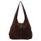 DSTRCT suede schoudertas Portland Road donkerbruin