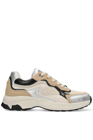 Portia Love chunky sneakers beige/goud