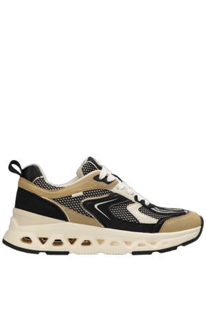 Therry Splash chunky sneakers zwart/beige