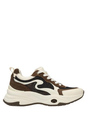 Palma Ora chunky sneakers wit/bruin