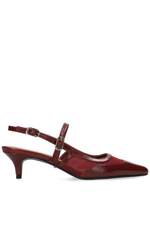 slingback pumps bordeaux