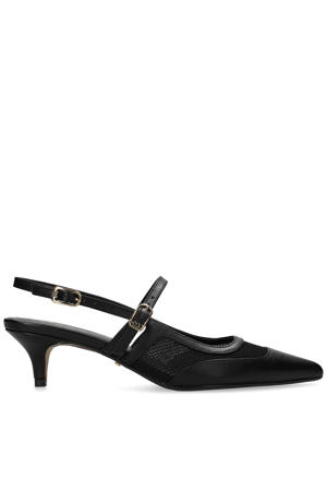 slingback pumps zwart