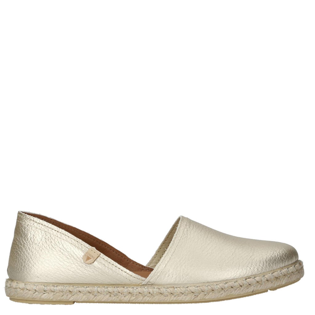 Gouden dames Verbenas Carmen nucleo leren espadrilles