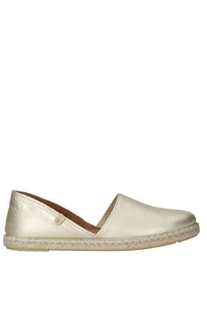 Carmen nucleo leren espadrilles goud