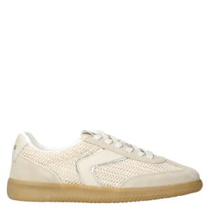 leren sneakers beige