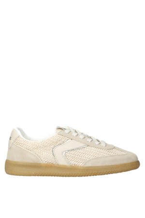 leren sneakers beige
