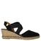 Verbenas Mila suède leren espadrilles zwart