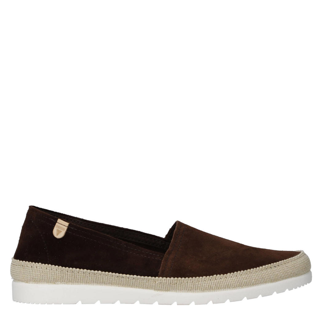 Donkerblauwe dames Verbenas Noa suède espadrilles