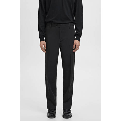 Mango Man regular pantalon zwart afbeelding