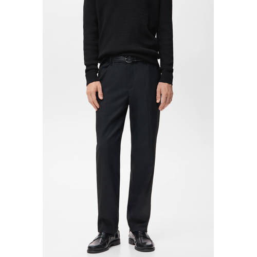 Mango Man straight chino zwart afbeelding
