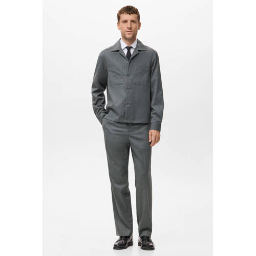 Mango Man overshirt grijs afbeelding