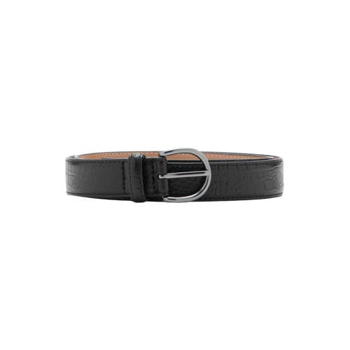 Mango Man leren riem zwart afbeelding
