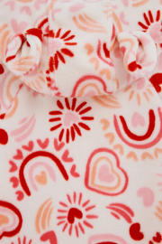 thumbnail: WE Fashion fleece onesie rood/ecru