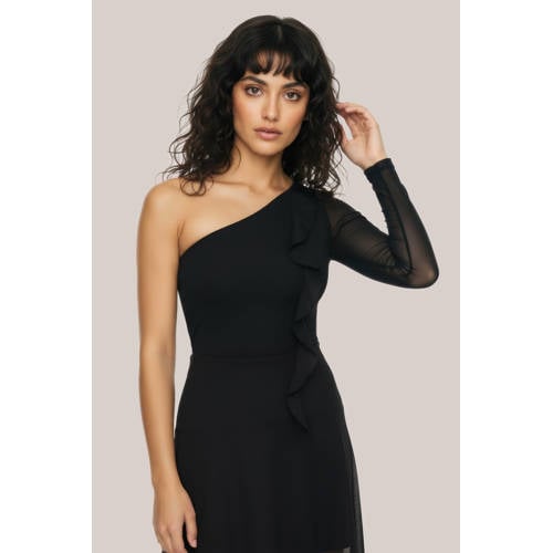 HYPEDROP one shoulder top zwart afbeelding