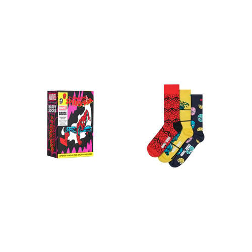Happy Socks giftbox sokken MARVEL™ Spider-Man - set van 3 multi afbeelding