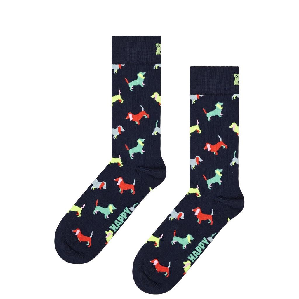 Happy Socks sokken Puppy Love donkerblauw