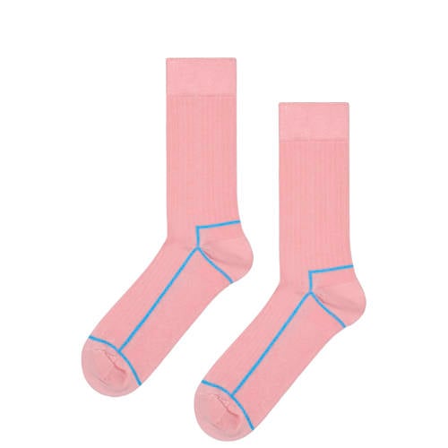 Happy Socks sokken Contrast Stripe roze afbeelding