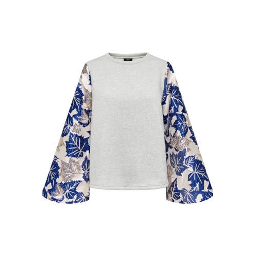 JDY gebloemde top donkerblauw afbeelding