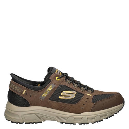 Skechers Hands Free Slip-Ins Oak Canyon suède sneakers bruin afbeelding