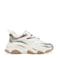Steve Madden Progressive chunky leren sneakers wit/brons/zilver