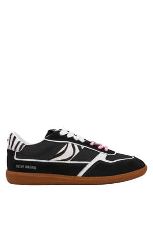 Augustine suède sneakers zwart/zebra