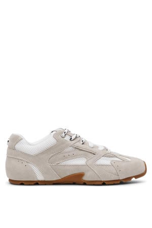 Asiel suède sneakers lichtbeige/wit