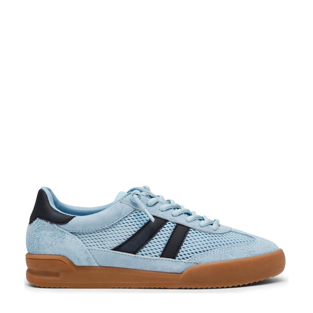 Blauwe dames Steve Madden Verdict suède sneakers met veters
