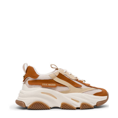 Steve Madden Possession-E chunky sneakers cognac/beige afbeelding
