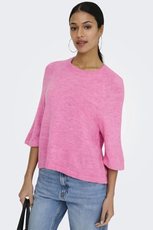 trui roze gebreid