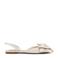 Steve Madden Cardi slingback loafers met strass ecru