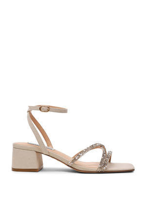 Gabby-P sandalettes met strass en pareltjes beige