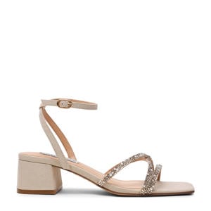 Gabby-P sandalettes met strass en pareltjes beige
