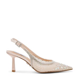 Vero slingback pumps met strass champagne