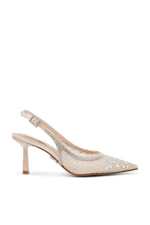Vero slingback pumps met strass champagne