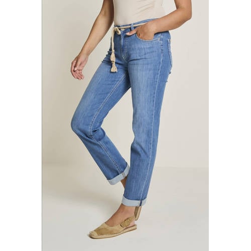 Para Mi high waist loose fit jeans medium blue denim afbeelding