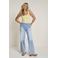 Para Mi high waist wide leg jeans light blue denim