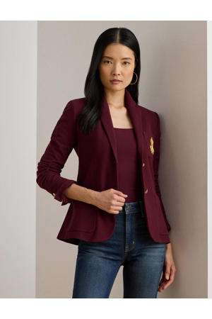 getailleerde blazer donkerrood